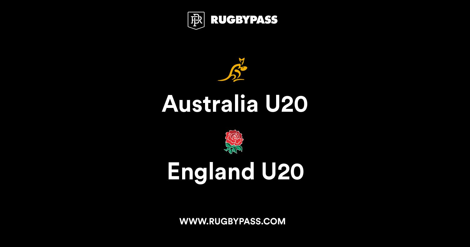 Australia U20 vs England U20 Live and Latest Rugby Union Scores and Results RugbyPass