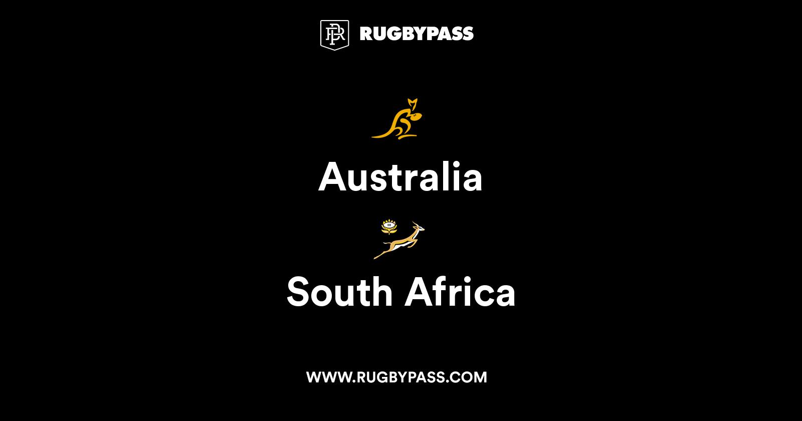 Australia vs South Africa Live & Latest Rugby Union Scores & Results