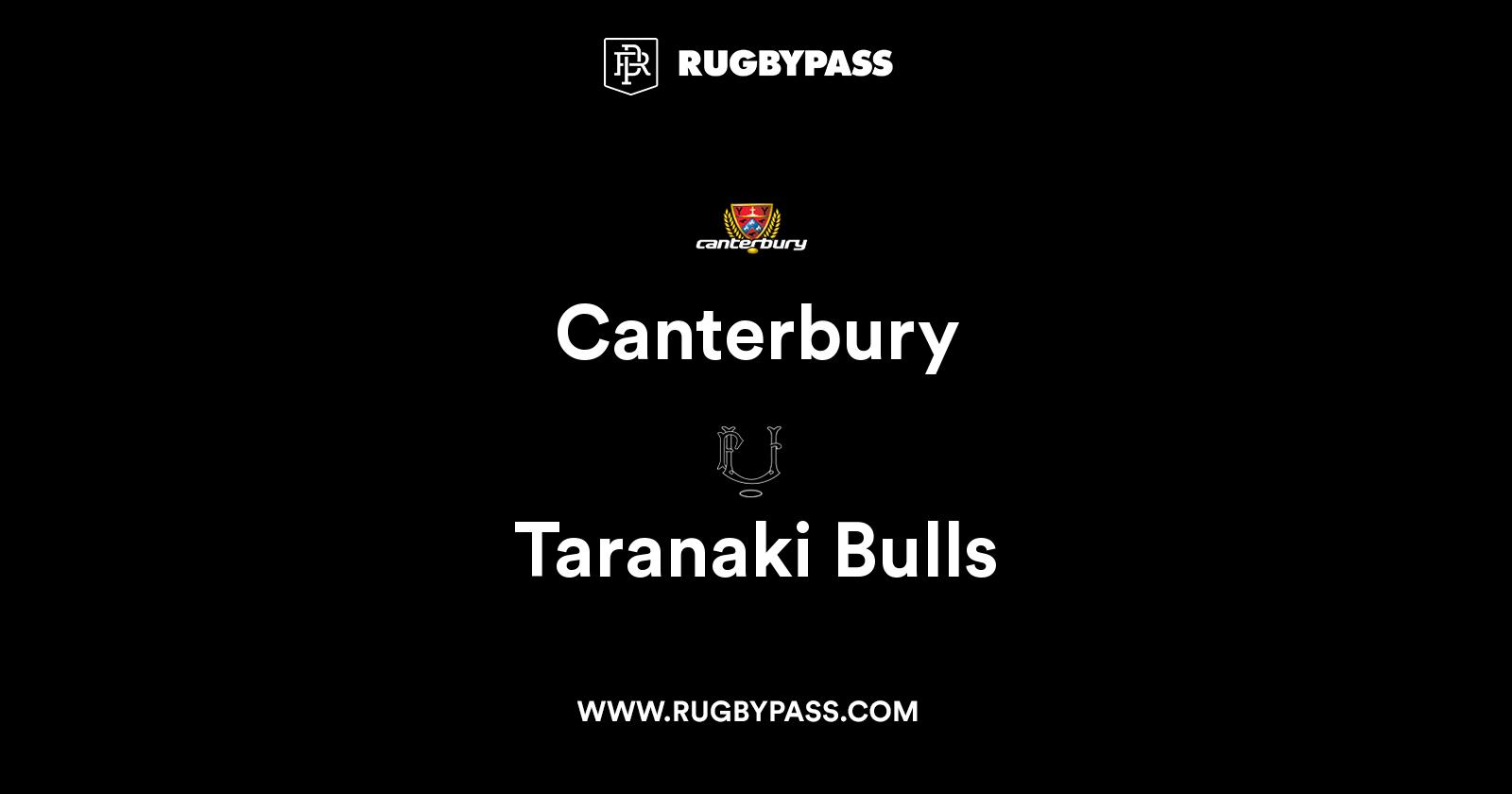 Canterbury vs Taranaki Bulls | Taranaki Bulls vs Canterbury | Match ...