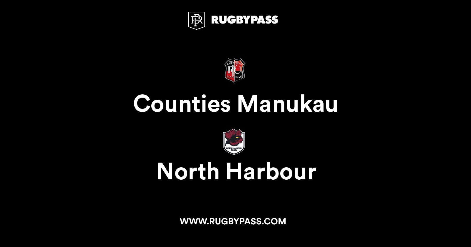 Counties Manukau vs North Harbour Live & Latest Rugby Union Scores