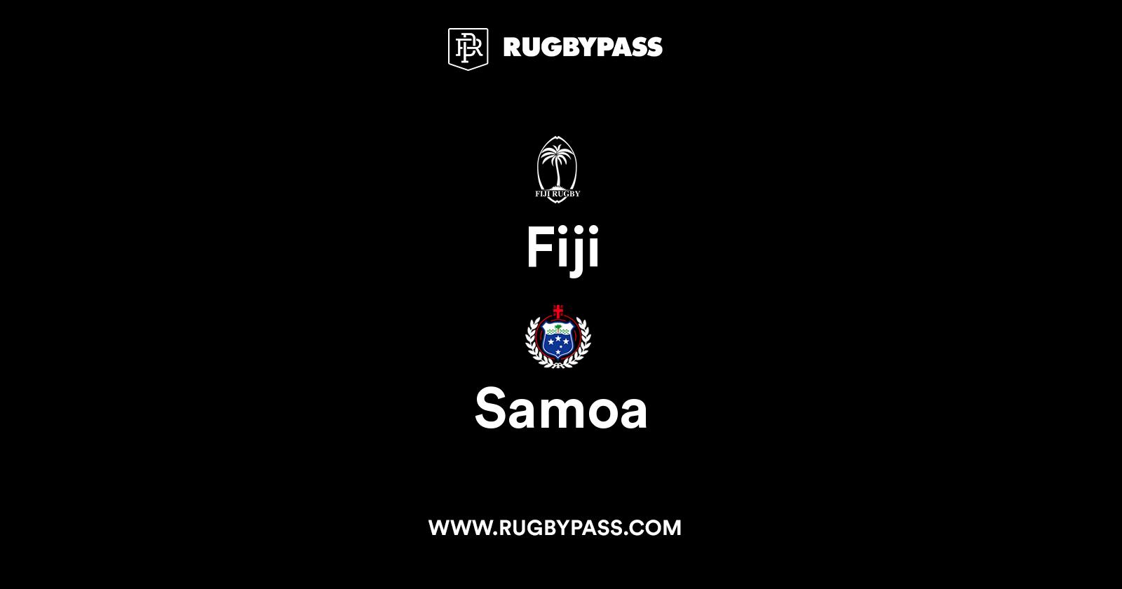 Fiji vs Samoa Live & Latest Rugby Union Scores & Results RugbyPass