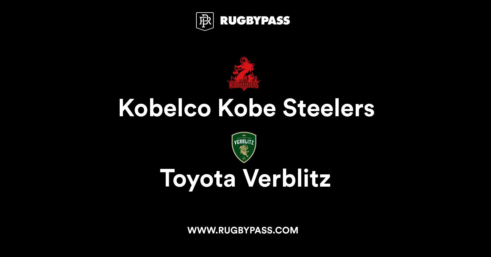 Kobelco Kobe Steelers vs Toyota Verblitz Live & Latest Rugby Union