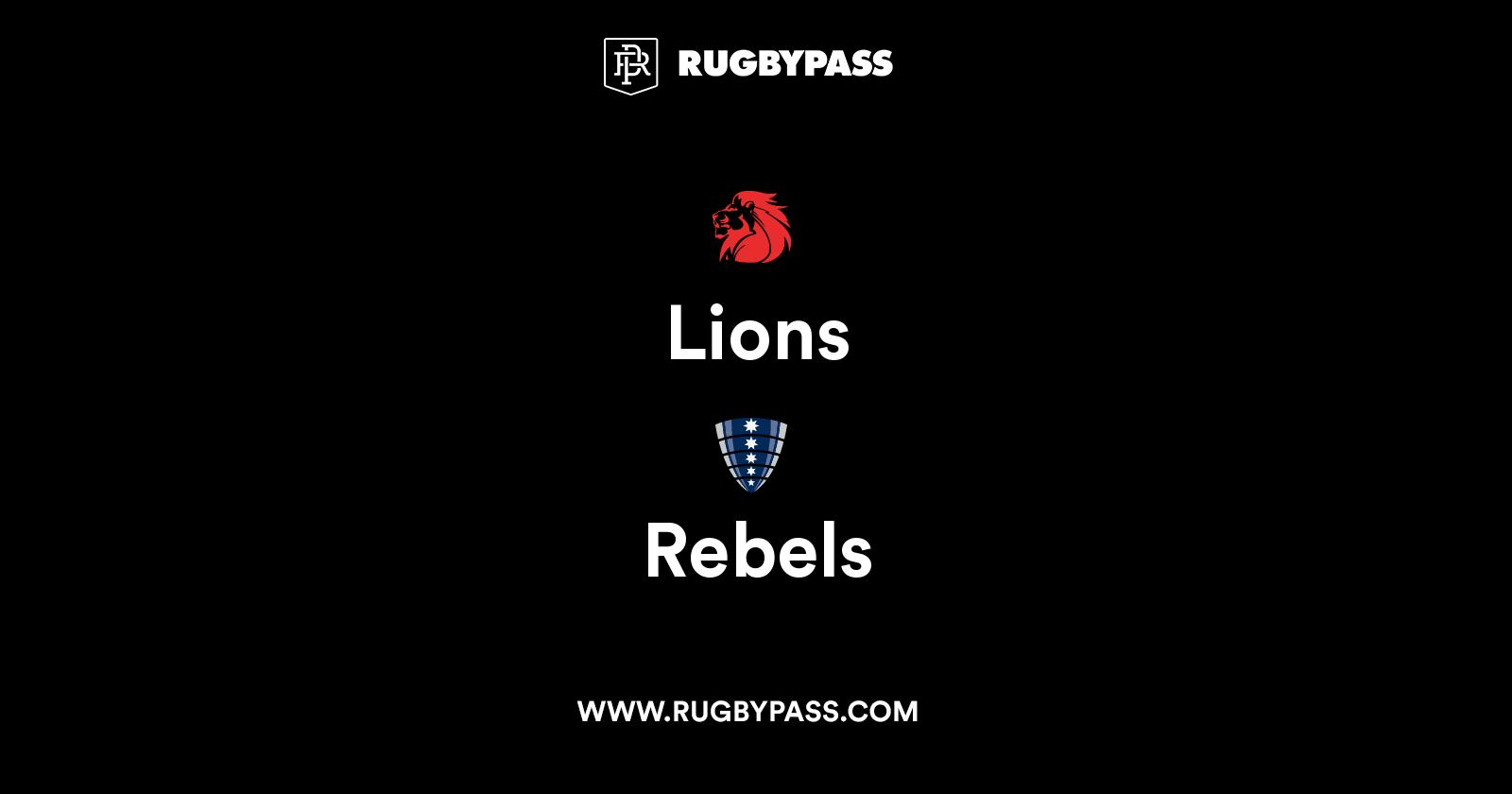 Lions vs Rebels Live & Latest Rugby Union Scores & Results RugbyPass