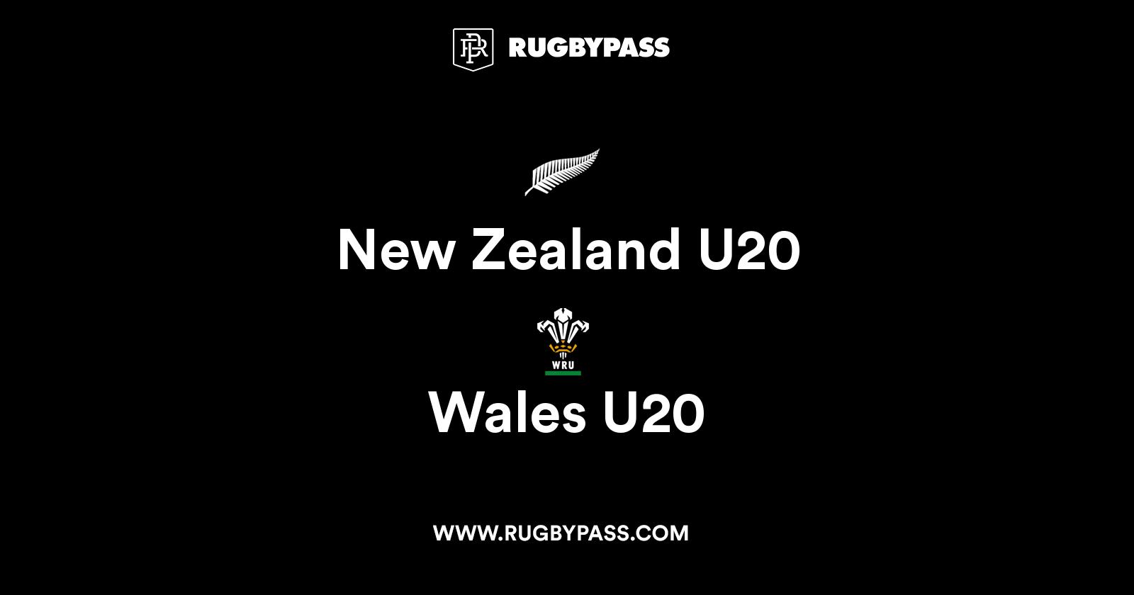 New Zealand U20 vs Wales U20 | Match Stats | RugbyPass