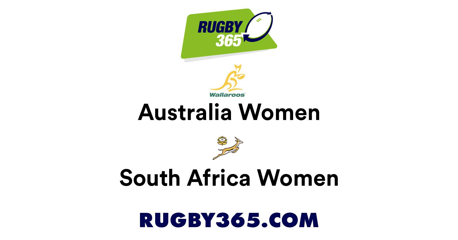 Australia Women's vs South Africa Women's Live & Latest Rugby Union