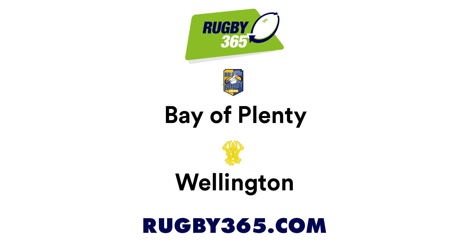 Bay of Plenty vs Wellington Live & Latest Rugby Union Scores