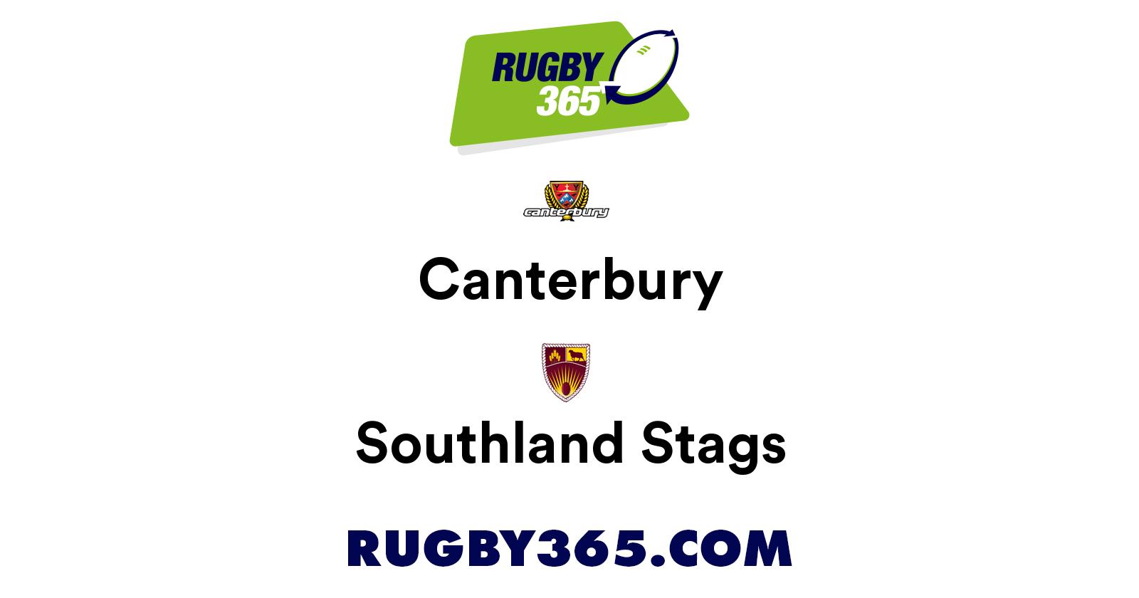 Canterbury vs Southland Stags | Live & Latest Rugby Union Scores ...