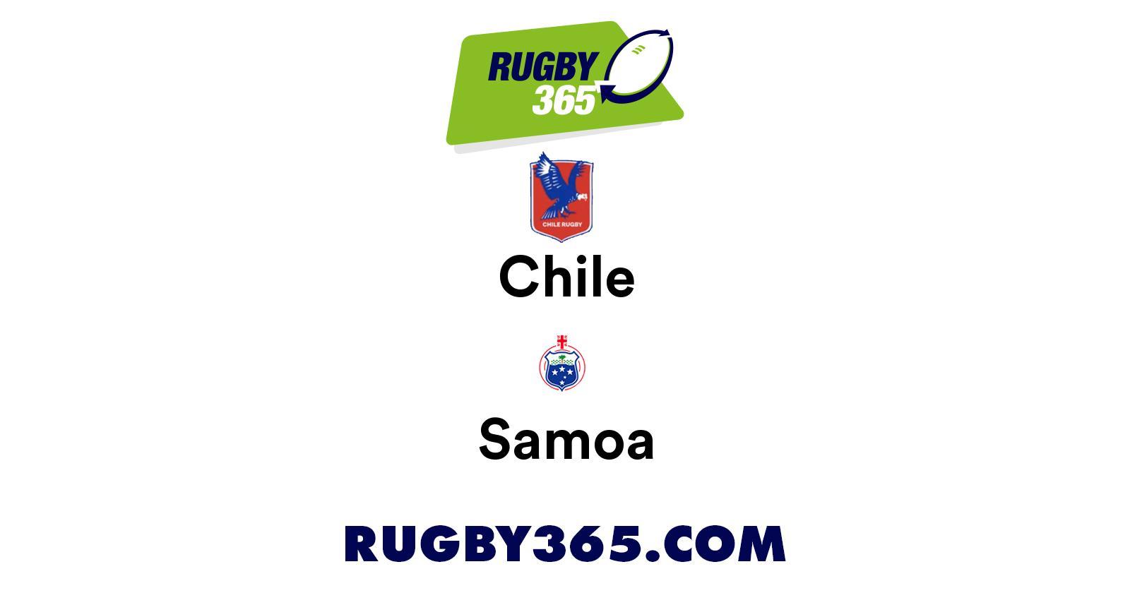 Chile vs Samoa | Live & Latest Rugby Union Scores & Results | Rugby 365