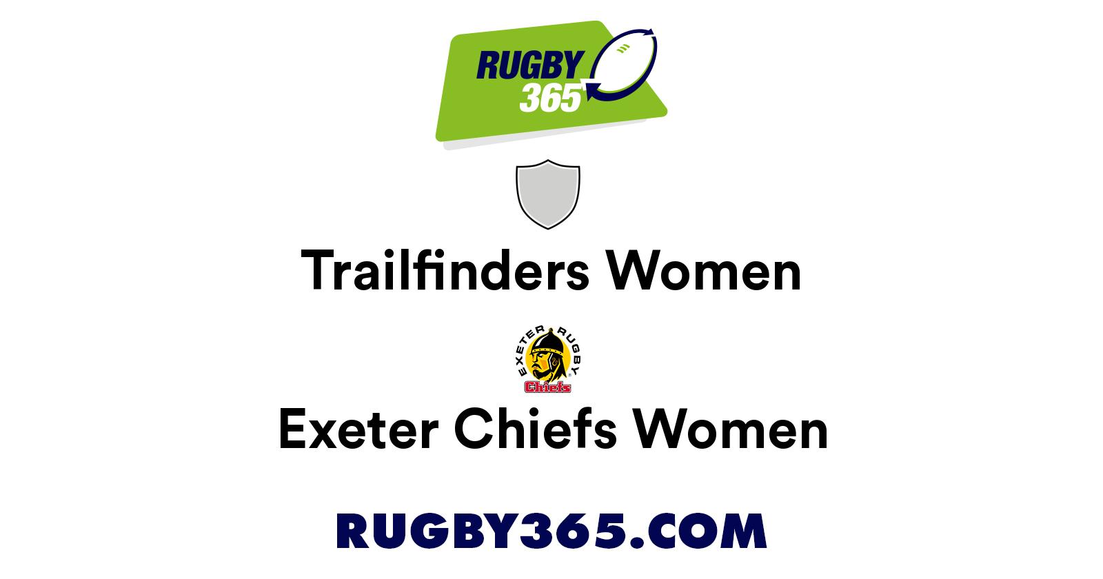 Trailfinders Women vs Exeter Chiefs Women | Squads & Team Sheets ...