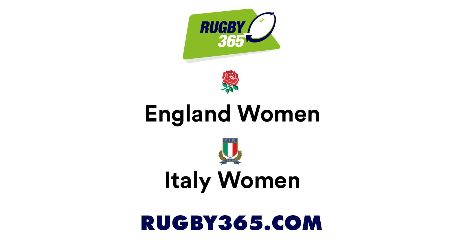England Women’s vs Italy Women’s | Live & Latest Rugby Union Scores