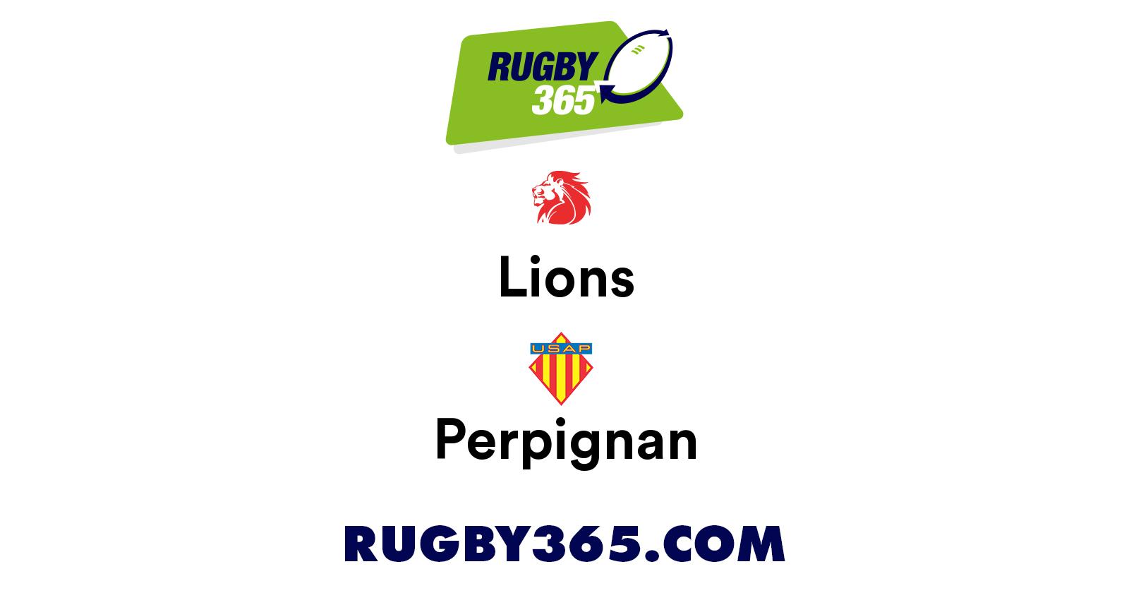 Lions vs Perpignan | Live & Latest Rugby Union Scores & Results | Rugby 365