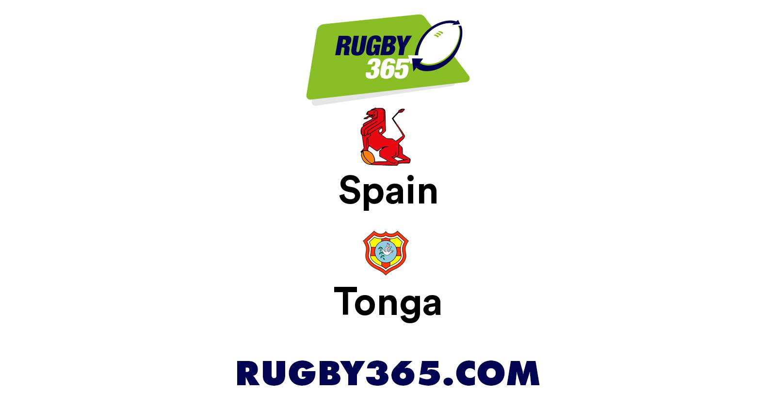 Spain vs Tonga | Live & Latest Rugby Union Scores & Results | Rugby 365