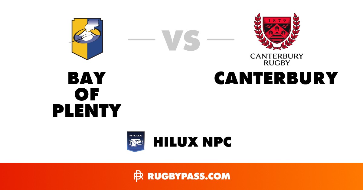 Bay of Plenty vs Canterbury | Canterbury vs Bay of Plenty | Bunnings ...