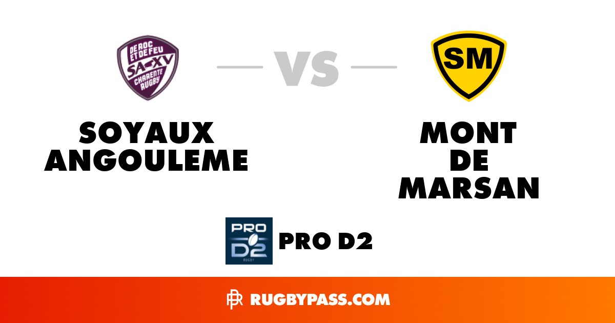 Mont de Marsan vs Soyaux Angouleme | Effectifs et feuille de match ...