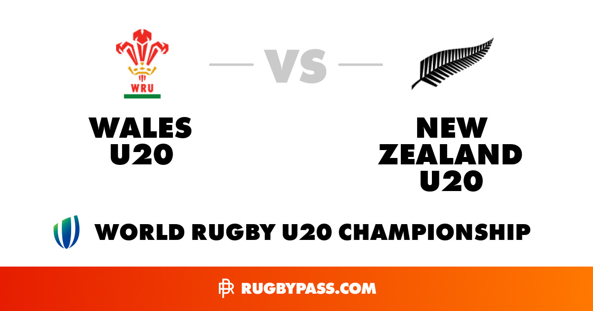 New Zealand U20 vs Wales U20 | Match Stats | RugbyPass
