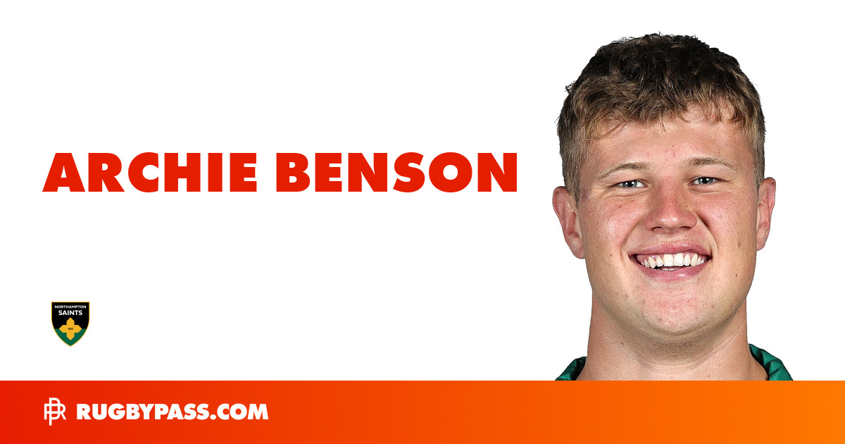 Archie Benson Rugby Bio | News, Stats, Age, Height & Team | RugbyPass