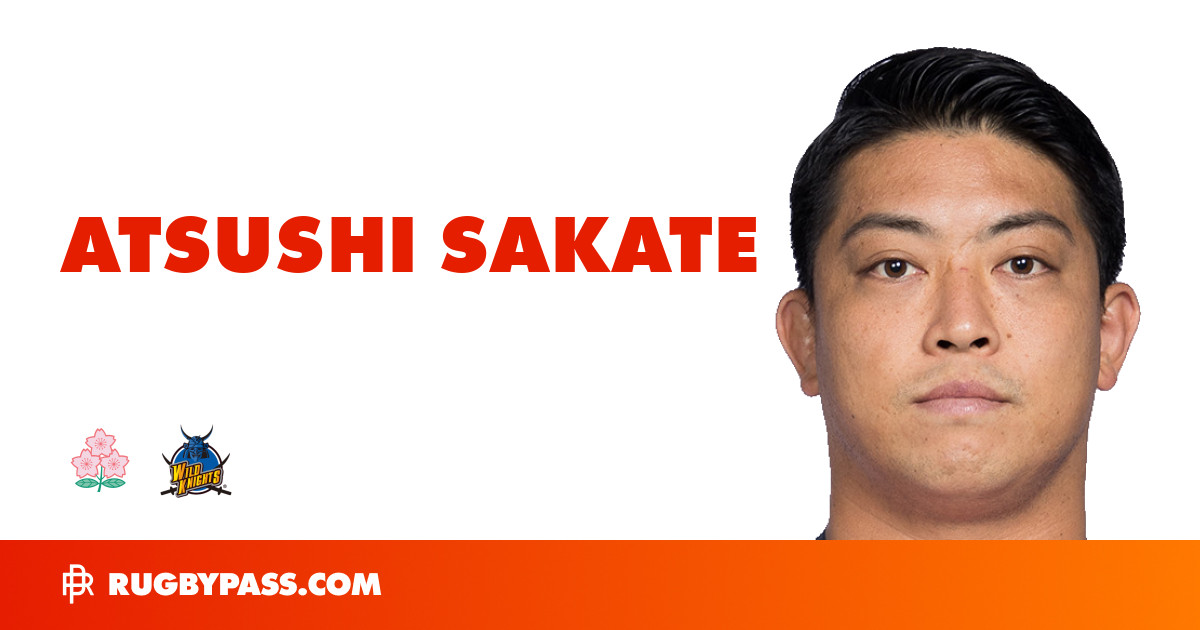 Atsushi Sakate Rugby Bio | News, Stats, Age, Height & Team | RugbyPass