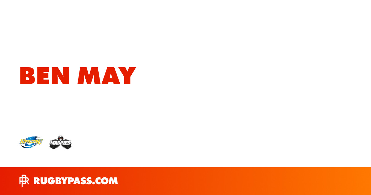 Ben May Rugby Bio | News, Stats, Age, Height & Team | RugbyPass