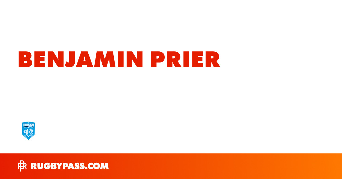 Benjamin Prier Rugby Bio | News, Stats, Age, Height & Team | RugbyPass