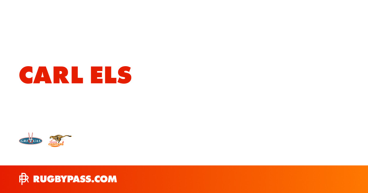 Carl Els Rugby Bio | News, Stats, Age, Height & Team | RugbyPass