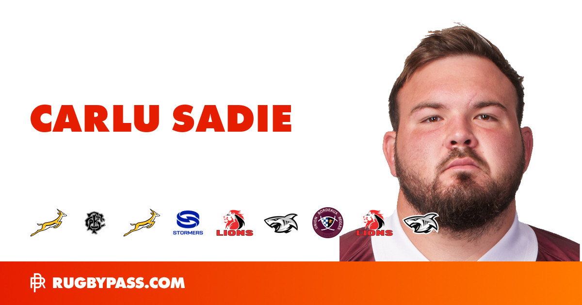 Carlu Sadie Rugby Bio | News, Stats, Age, Height & Team | RugbyPass