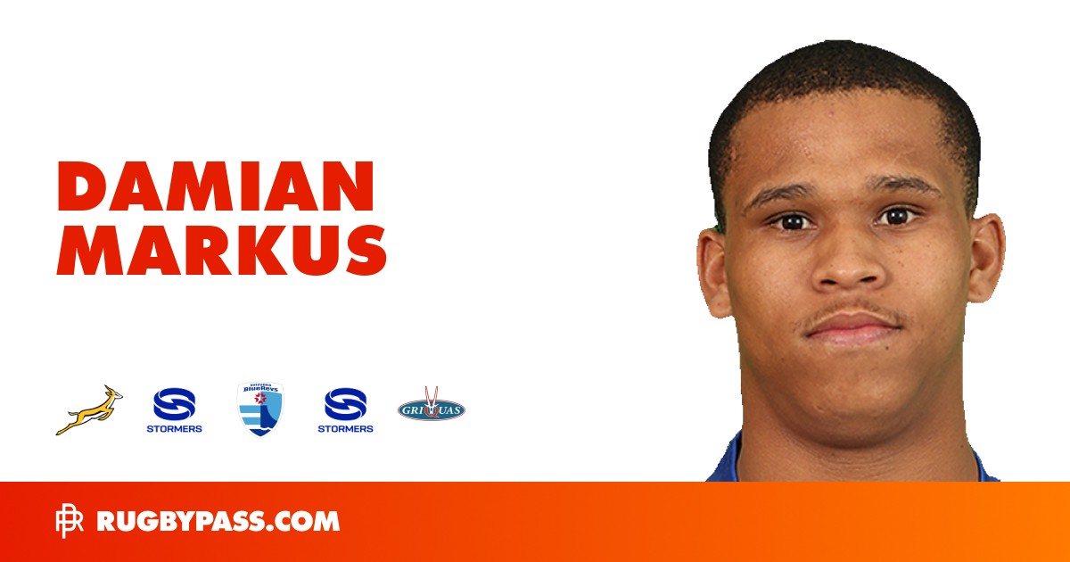 Damian Markus Rugby Bio | News, Stats, Age, Height & Team | RugbyPass