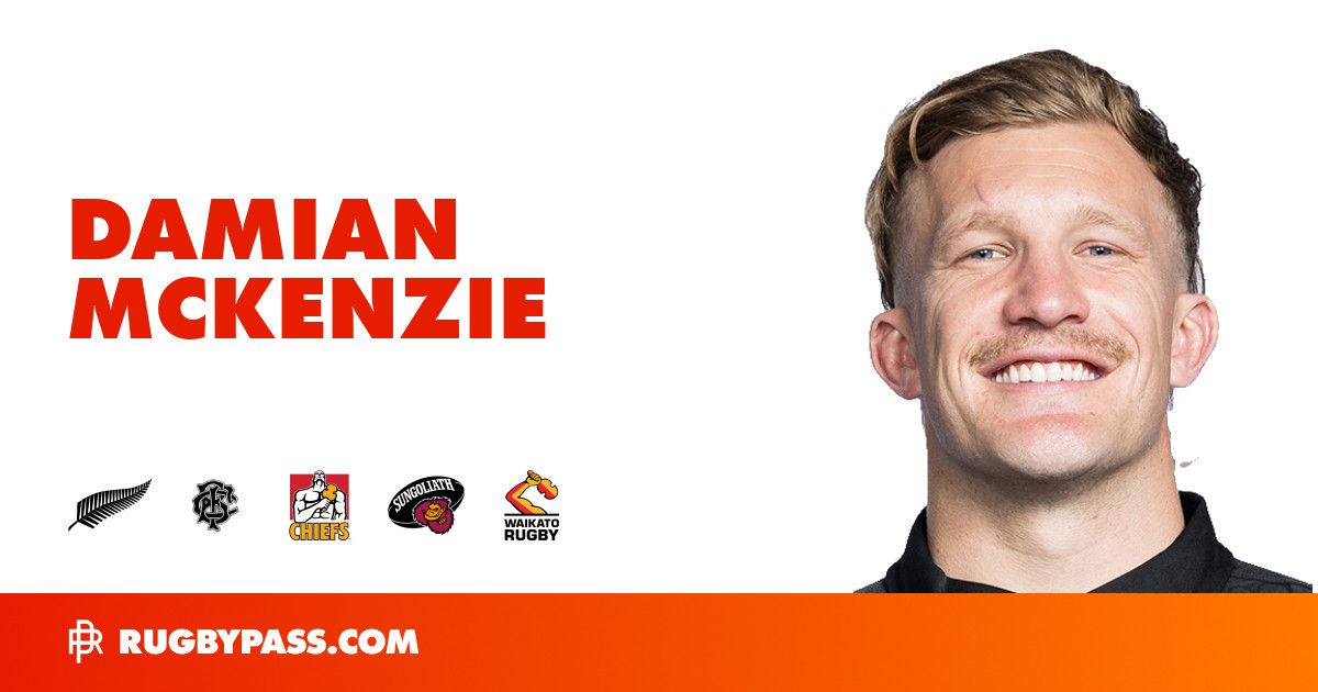 Damian McKenzie Rugby | Damian McKenzie News, Stats & Team | RugbyPass