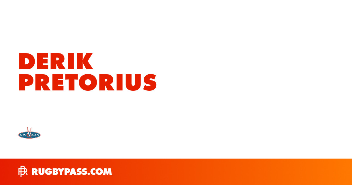 Derik Pretorius Rugby Bio | News, Stats, Age, Height & Team | RugbyPass