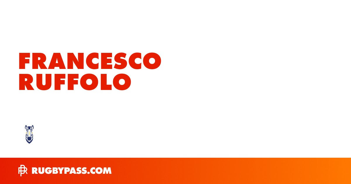 Francesco Ruffolo Rugby Bio | News, Stats, Age, Height & Team | RugbyPass