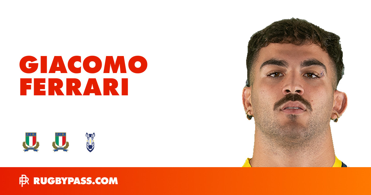 Giacomo Ferrari Rugby Bio | News, Stats, Age, Height & Team | RugbyPass