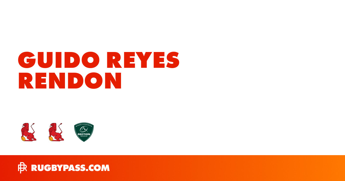 Guido Reyes Rendon Rugby Bio | News, Stats, Age, Height & Team | RugbyPass
