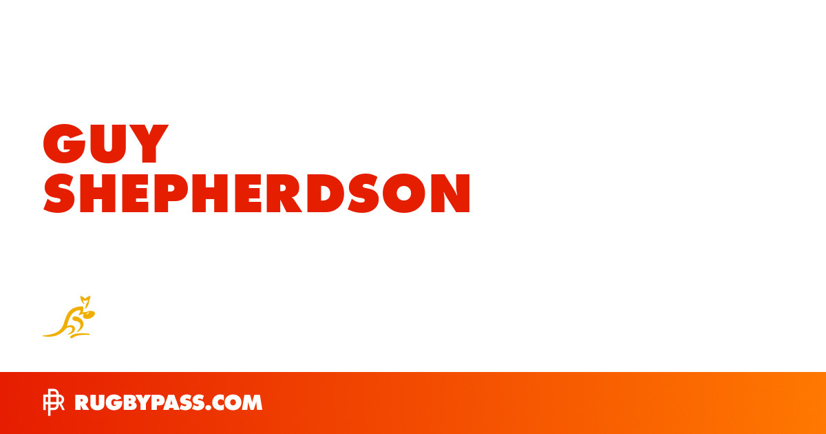 Guy Shepherdson Rugby Bio | News, Stats, Age, Height & Team | RugbyPass