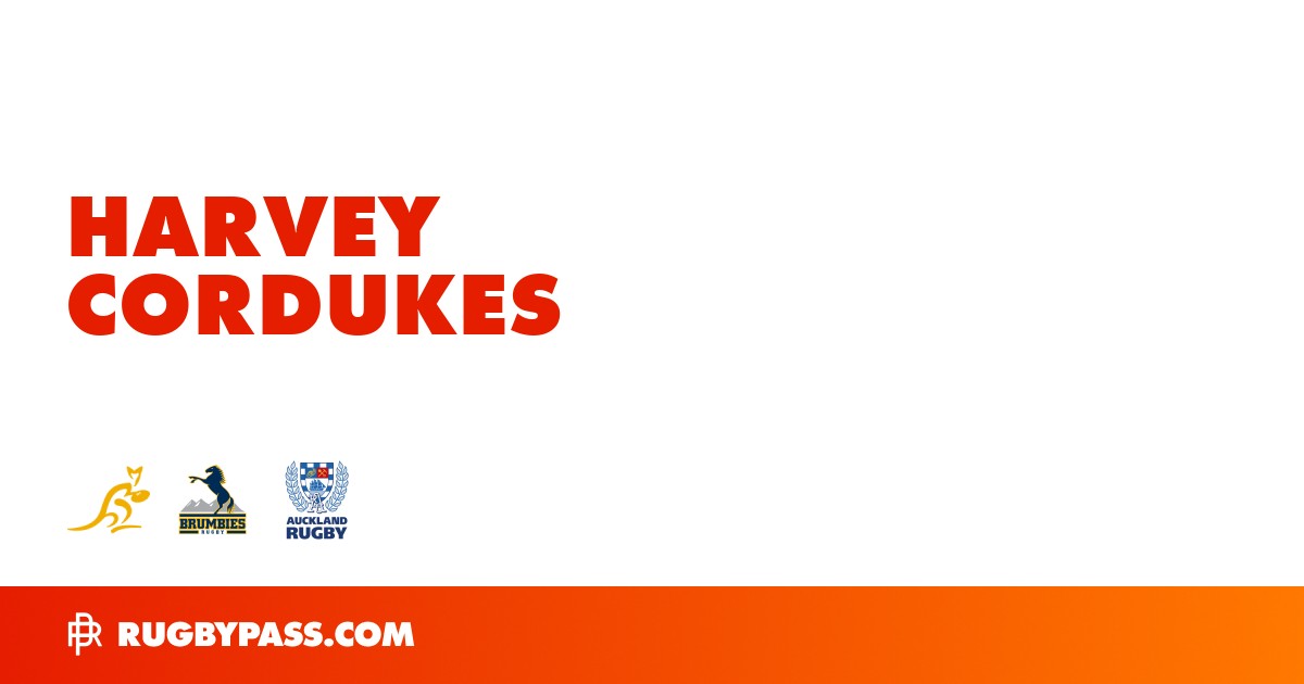 Harvey Cordukes Rugby Bio | News, Stats, Age, Height & Team | RugbyPass