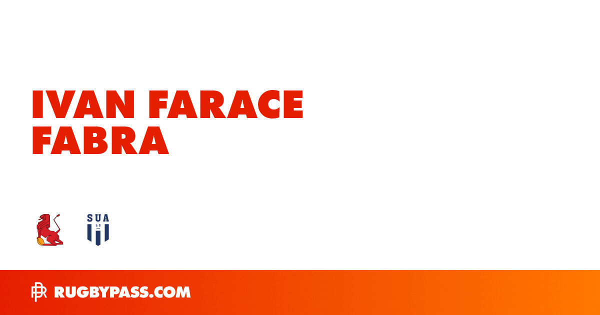 Ivan Farace Fabra Rugby Bio | News, Stats, Age, Height & Team | RugbyPass