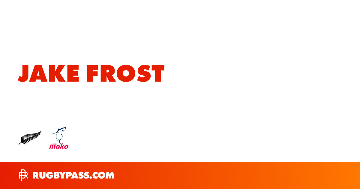 Jake Frost Rugby Bio | News, Stats, Age, Height & Team | RugbyPass