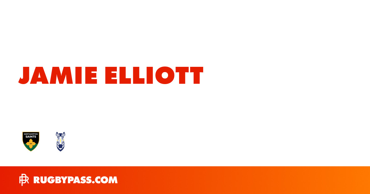 Jamie Elliott Rugby Bio | News, Stats, Age, Height & Team | RugbyPass