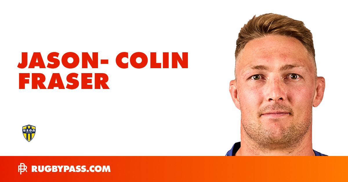 Jason-Colin Fraser Rugby Bio | News, Stats, Age, Height & Team | RugbyPass