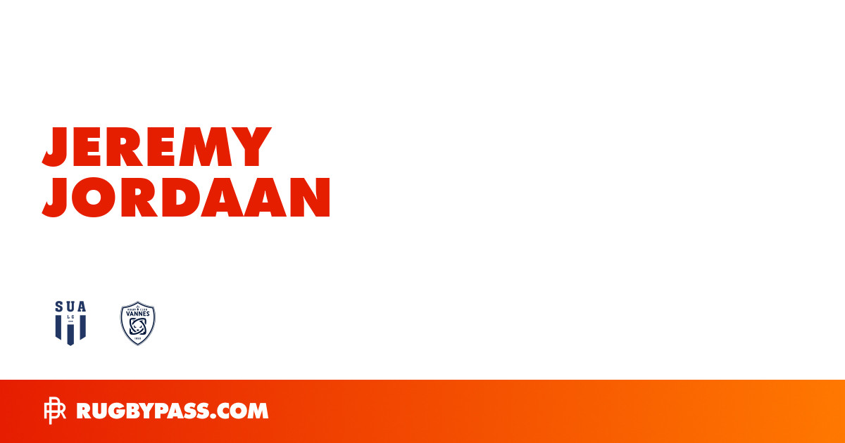 Jeremy Jordaan Rugby Bio | News, Stats, Age, Height & Team | RugbyPass