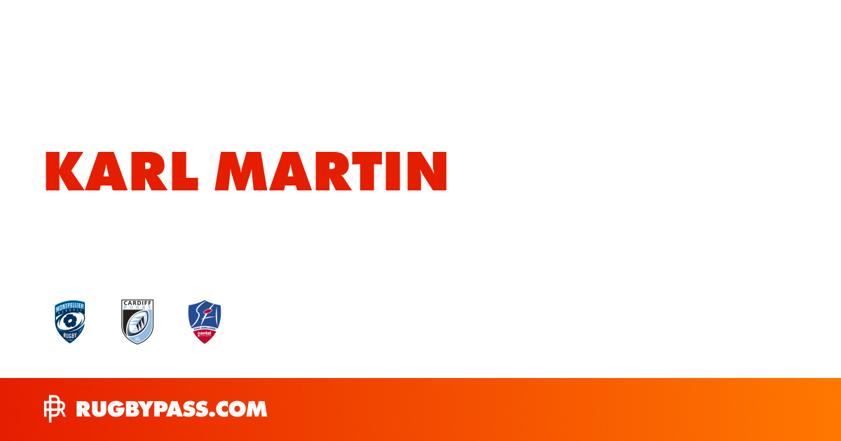 Karl Martin Rugby Bio | News, Stats, Age, Height & Team | RugbyPass