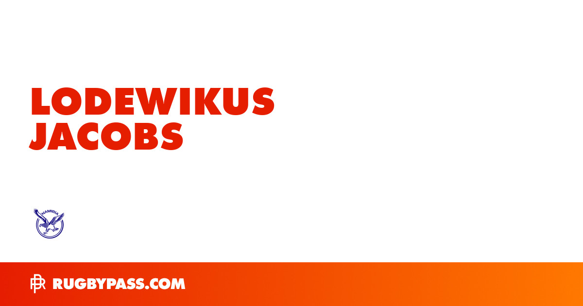 Lodewikus Jacobs Rugby Bio | News, Stats, Age, Height & Team | RugbyPass