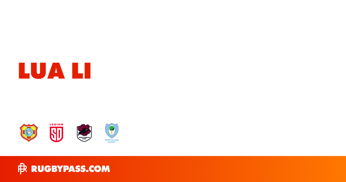 Lua Li Rugby Bio | News, Stats, Age, Height & Team | RugbyPass
