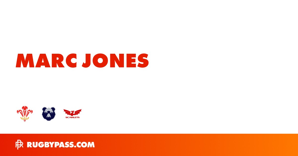 Marc Jones Rugby Bio | News, Stats, Age, Height & Team | RugbyPass