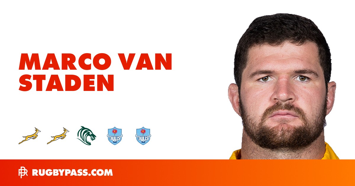 Marco van Staden Rugby Bio | News, Stats, Age, Height & Team | RugbyPass