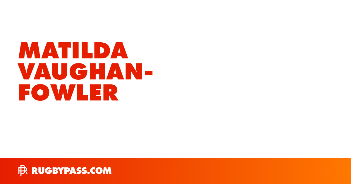 Matilda Vaughan-Fowler Rugby Bio | News, Stats, Age, Height & Team ...