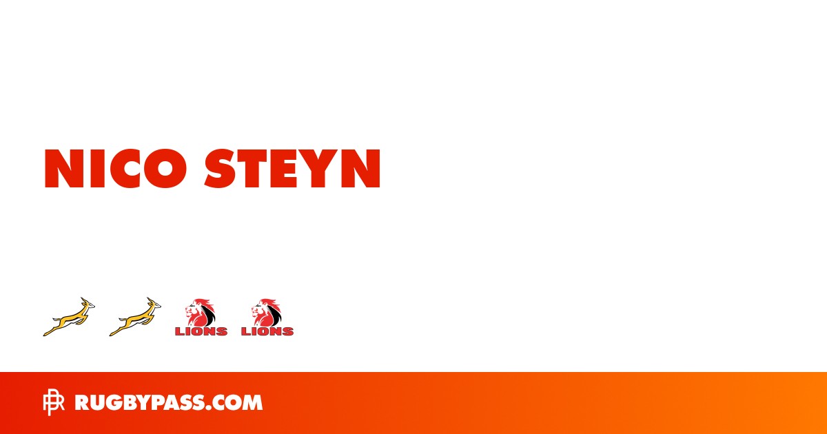 Nico Steyn Rugby Bio | News, Stats, Age, Height & Team | RugbyPass