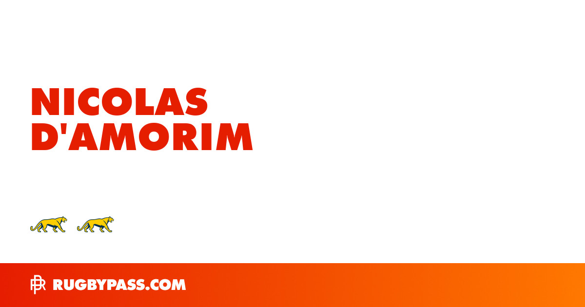 Nicolás D'Amorim Rugby Bio | News, Stats, Age, Height & Team | RugbyPass