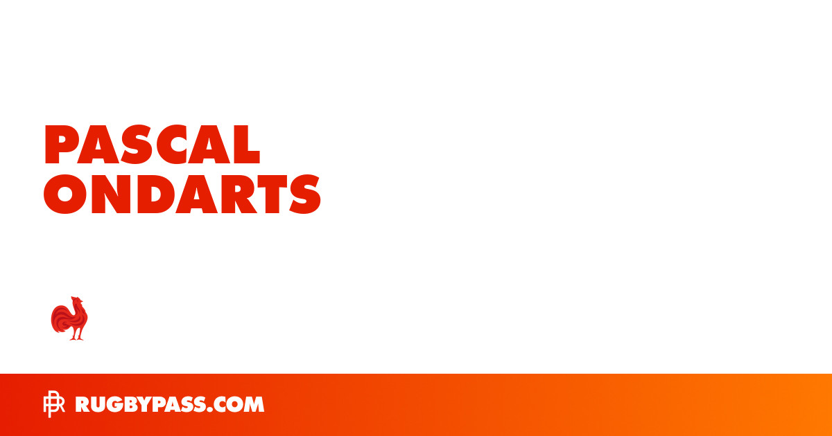 Pascal Ondarts Rugby Bio | News, Stats, Age, Height & Team | RugbyPass