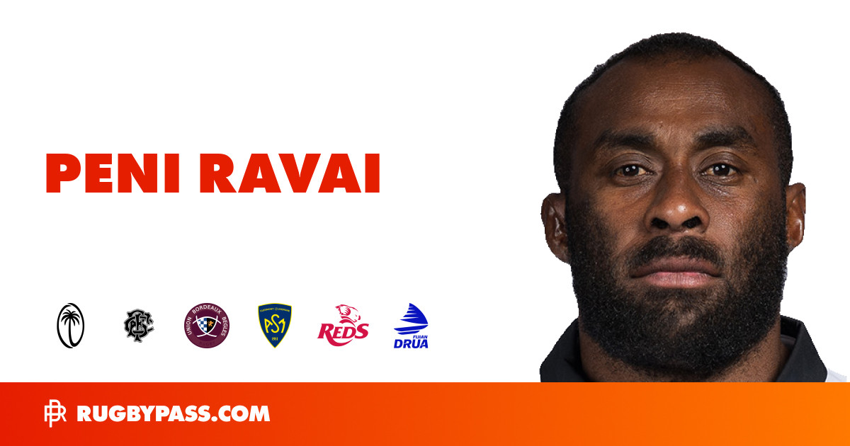 Peni Ravai Rugby Bio | News, Stats, Age, Height & Team | RugbyPass