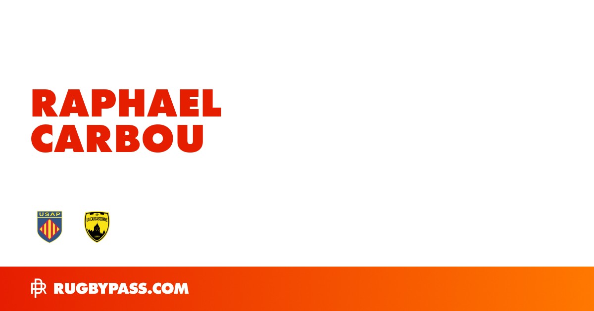 Raphael Carbou Rugby Bio | News, Stats, Age, Height & Team | RugbyPass