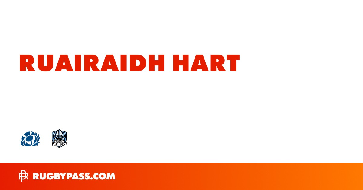 Ruairaidh Hart Rugby Bio | News, Stats, Age, Height & Team | RugbyPass